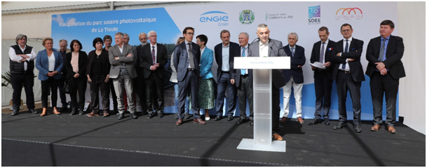 Inauguration du parc solaire photovoltaïque de La Tieule, en Lozère